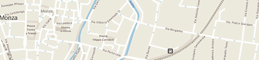 Mappa della impresa meregalli giuseppe (srl) a MONZA