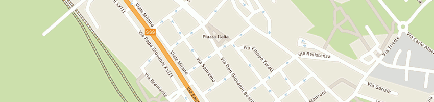 Mappa della impresa milone massimo a SAN GIULIANO MILANESE