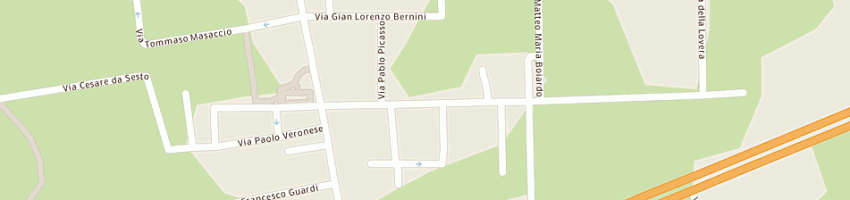 Mappa della impresa cab di puerari walter a MONZA