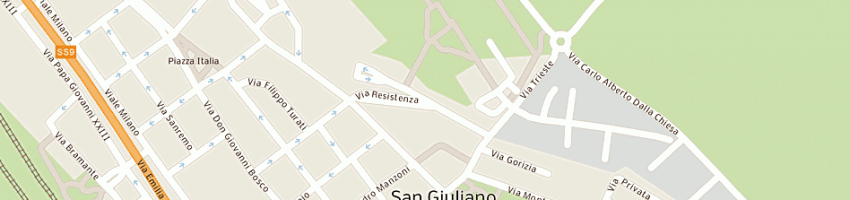 Mappa della impresa genia spa a SAN GIULIANO MILANESE