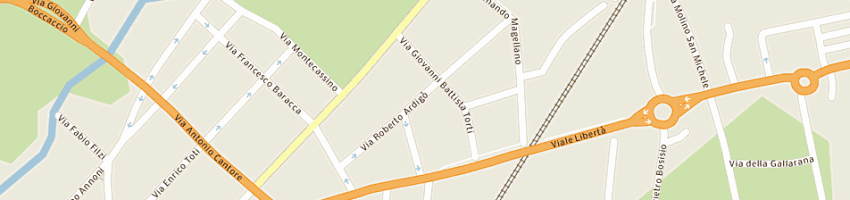 Mappa della impresa gamma carni srl a MONZA