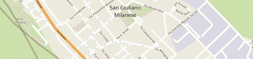 Mappa della impresa bestiani nunzio maurizio a SAN GIULIANO MILANESE