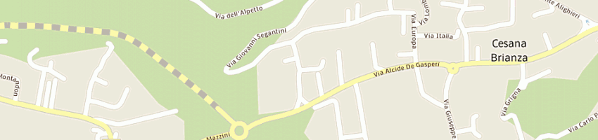 Mappa della impresa gualtieri egidio a CESANA BRIANZA