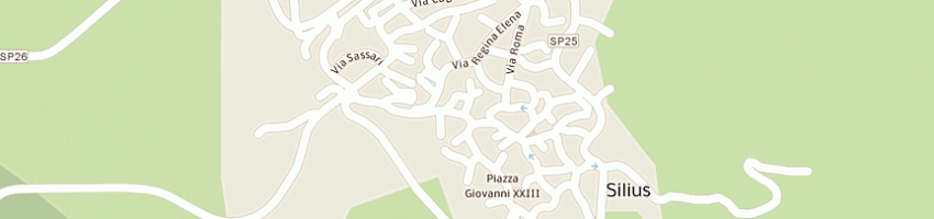 Mappa della impresa mineraria silius spa in liquidazione a SILIUS