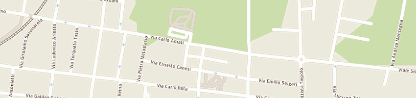 Mappa della impresa merceria nastri e pizzi sas di carlino maria cristina e c a MONZA