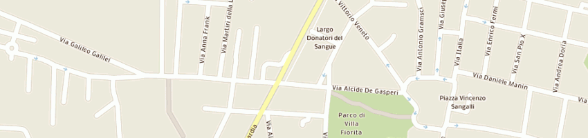 Mappa della impresa pellicceria dansil di sbaiz e c a MONZA