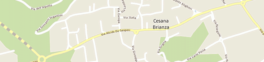 Mappa della impresa massimo molteni sas a CESANA BRIANZA
