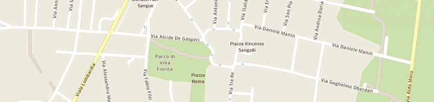 Mappa della impresa immobiliare del centro (sas) a BRUGHERIO