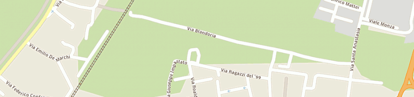 Mappa della impresa associazione calcio monza brianza 1912 spa a MONZA