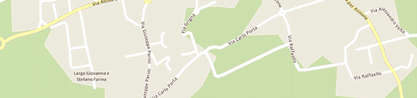 Mappa della impresa ittica brianza srl a CESANA BRIANZA