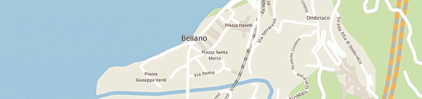 Mappa della impresa almasport di milani m e fumagalli r snc a BELLANO