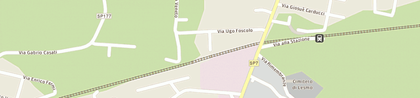 Mappa della impresa borgonovo francesco a LESMO