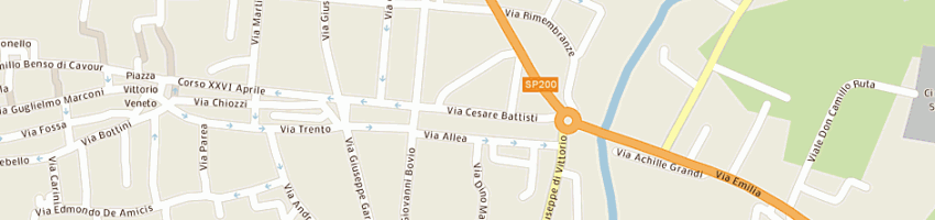 Mappa della impresa progetto interni (srl) a PAVIA
