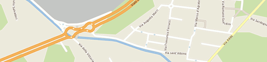 Mappa della impresa santorini srl a MONZA