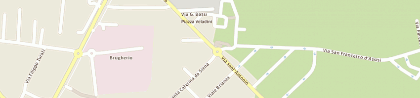 Mappa della impresa d piu' discount - dial srl a BRUGHERIO