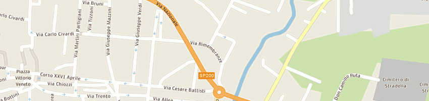 Mappa della impresa carabinieri a STRADELLA