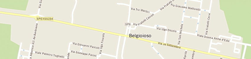 Mappa della impresa il bar di bossi claudio e c snc a BELGIOIOSO