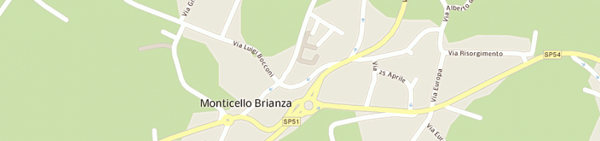 Mappa della impresa professional group consorzio a MONTICELLO BRIANZA