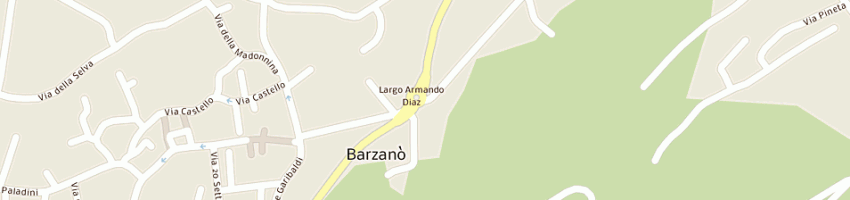 Mappa della impresa cazzaniga cesarina a BARZANO 