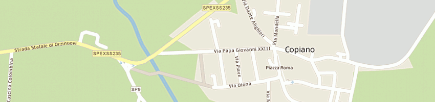 Mappa della impresa biba shop di rognoni gina a COPIANO