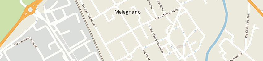 Mappa della impresa global service a MELEGNANO