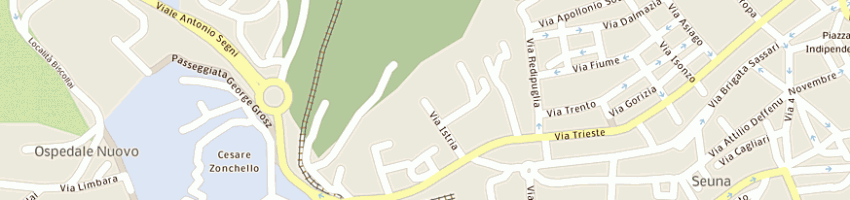 Mappa della impresa autotrasporti scanu rosanna a NUORO
