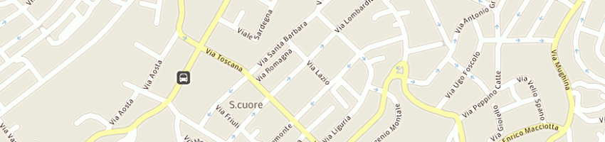 Mappa della impresa piscina comunale gestione di deiana e c snc a NUORO
