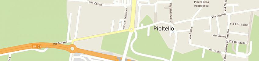 Mappa della impresa gironi vittorio e c snc a PIOLTELLO