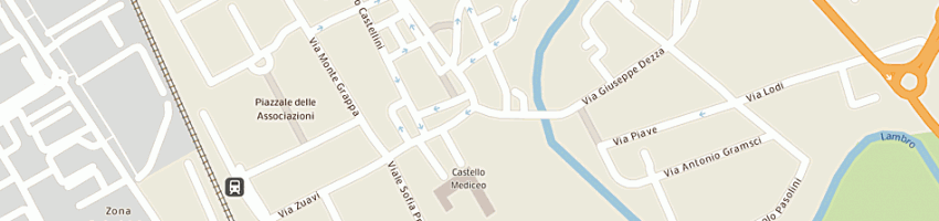 Mappa della impresa pentagono melzo sas di boschiroli giordano e c a MELEGNANO