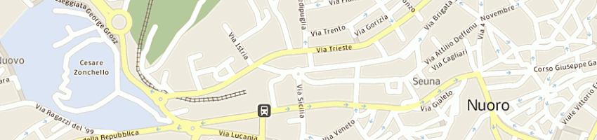 Mappa della impresa pra- pubblico registro automobilistico a NUORO