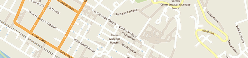 Mappa della impresa o recantu di parisi giuseppe e c societa' in accomandita semplice a CHIAVARI