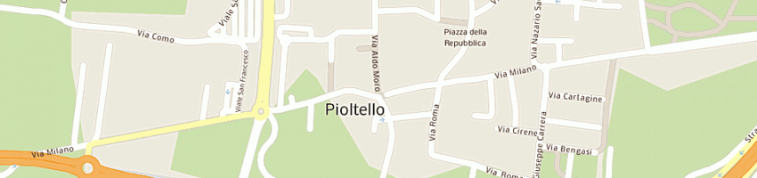 Mappa della impresa centro perizie loreto srl a PIOLTELLO