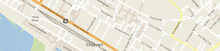 Mappa della impresa gestione esercizio librerie di gnocchi paola e c sas a CHIAVARI