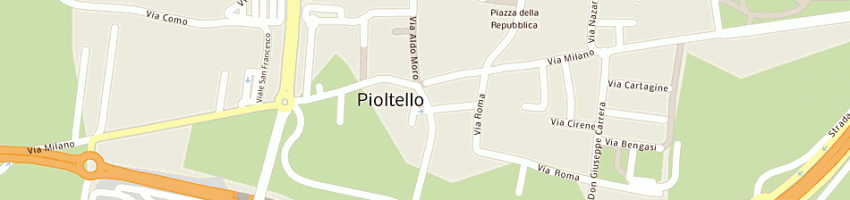 Mappa della impresa studio pozzi e associati a PIOLTELLO