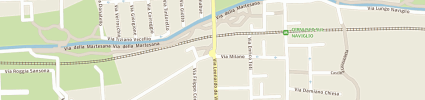 Mappa della impresa riboldi cordini assicurazioni snc di cordini astrid e c a CERNUSCO SUL NAVIGLIO
