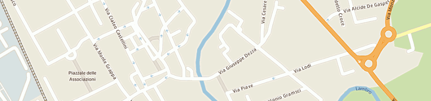 Mappa della impresa fusar poli angelo a MELEGNANO