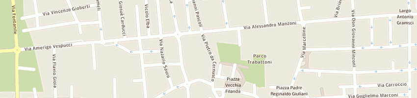 Mappa della impresa poste italiane spa a CERNUSCO SUL NAVIGLIO