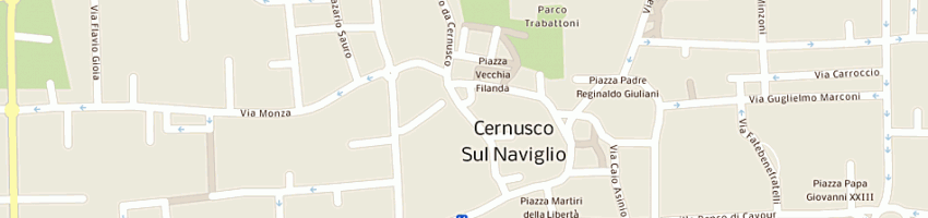 Mappa della impresa banca banca popolare di milano agenzia 58 a CERNUSCO SUL NAVIGLIO