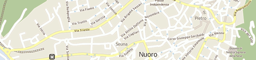 Mappa della impresa associazione la strada a NUORO