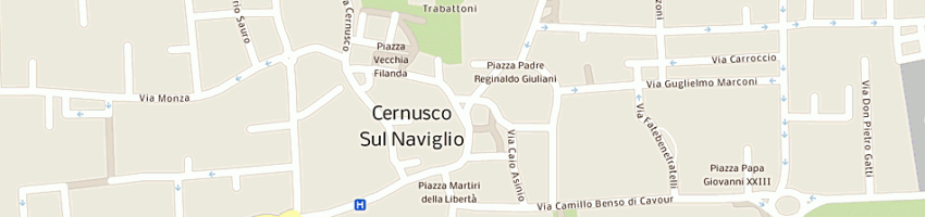 Mappa della impresa milano servizi srl a CERNUSCO SUL NAVIGLIO