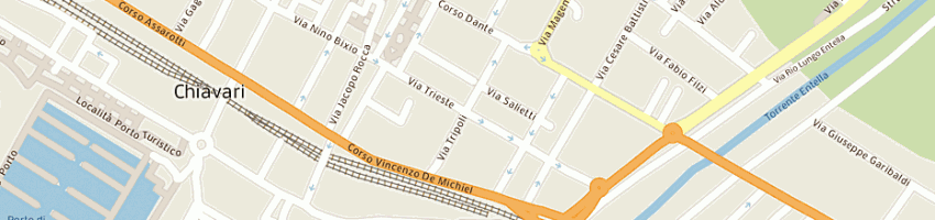 Mappa della impresa autoscuola taranto di taranto matteo e c snc a CHIAVARI