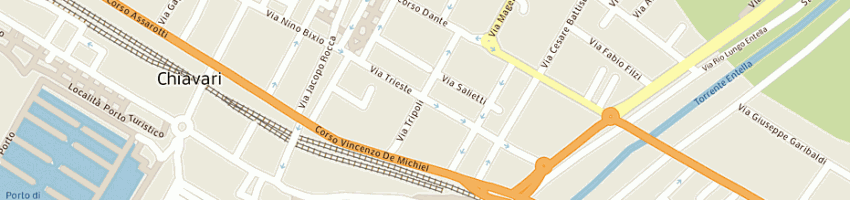 Mappa della impresa bar trieste di tomelleri erminio e c snc a CHIAVARI