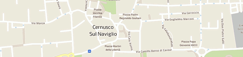 Mappa della impresa perego ambrogio e franco a CERNUSCO SUL NAVIGLIO