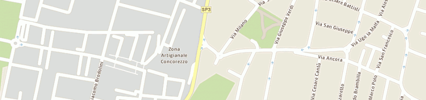 Mappa della impresa citterio marmi snc di citterio adriano e c a CONCOREZZO