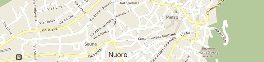 Mappa della impresa caffe'torino snc a NUORO