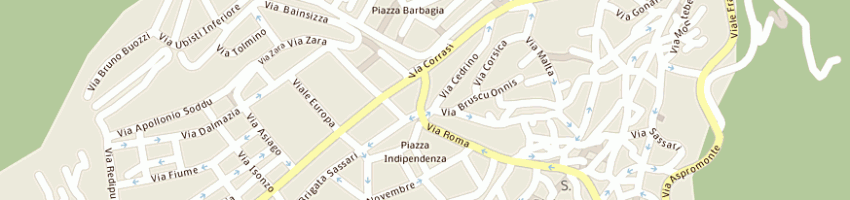 Mappa della impresa s'ispianada nugoresa sas di manca angelo e c a NUORO