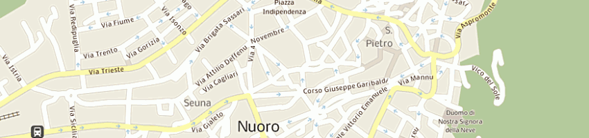 Mappa della impresa poste italiane a NUORO