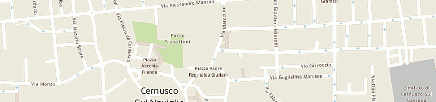 Mappa della impresa paride soldani a CERNUSCO SUL NAVIGLIO