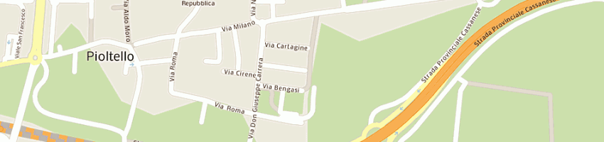 Mappa della impresa serg sas centro elaborazione dati di stroppa e e c a PIOLTELLO