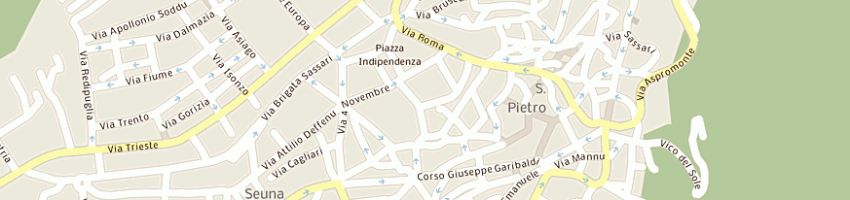 Mappa della impresa universita' nuorese a NUORO